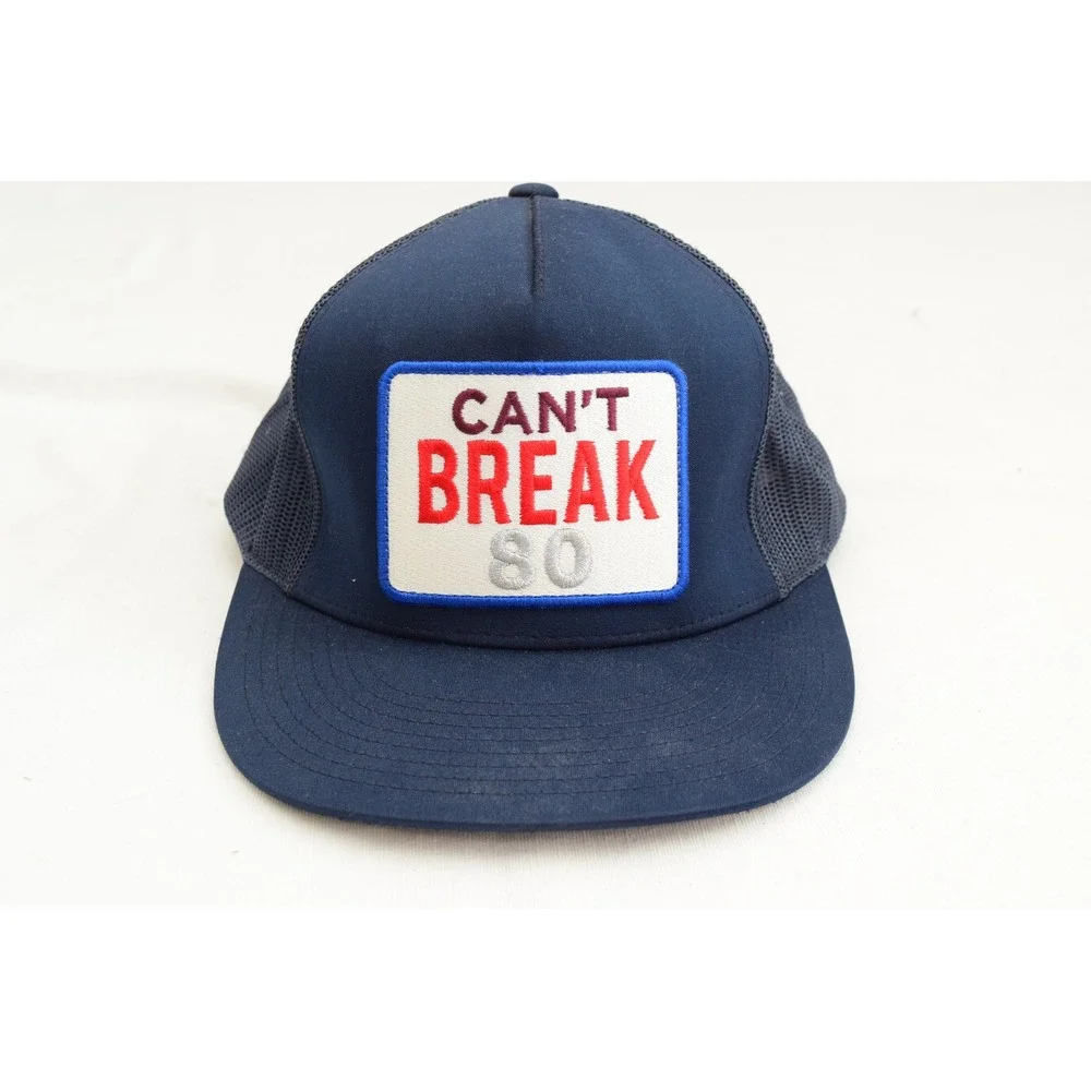 G/Fore Mens Navy Blue Can't Break 80 Patch Trucker Hat Cap Golf Adjustable